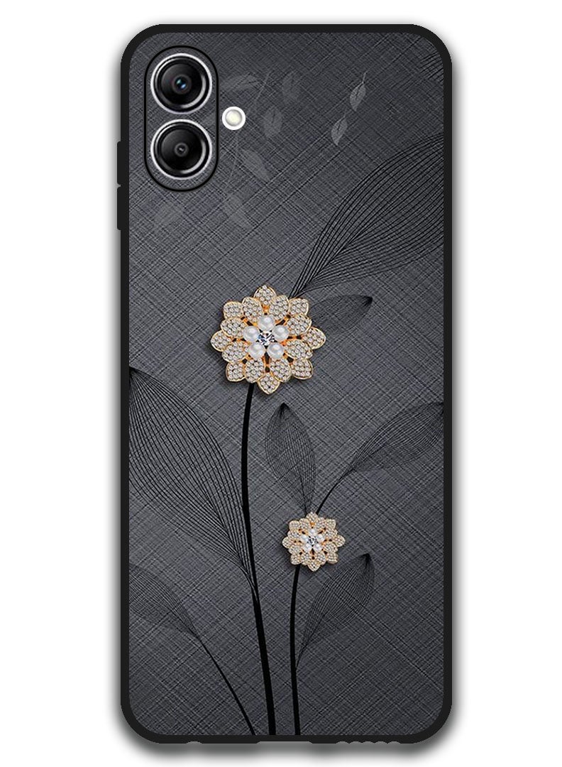 Theodor Case Compatible with Samsung Galaxy A07 6.7 Inch Protection Shockproof Bumper Cover Diamond Flowers - Image 1